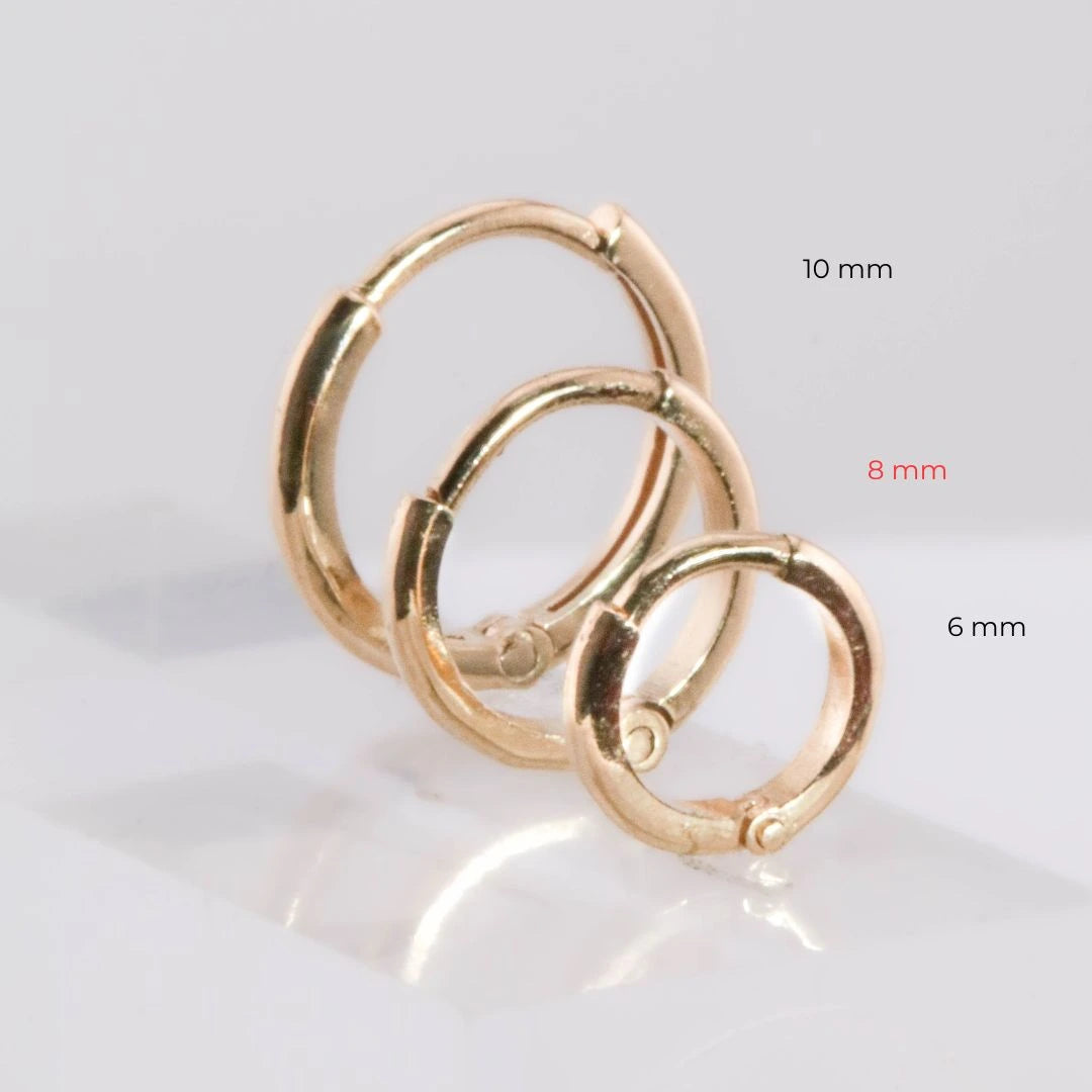 Candongas Oro 18K 8mm